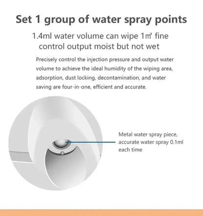 DIVEDEER Window cleaner for home use fully automatic single water spray window cleaner remote control window cleaner robot