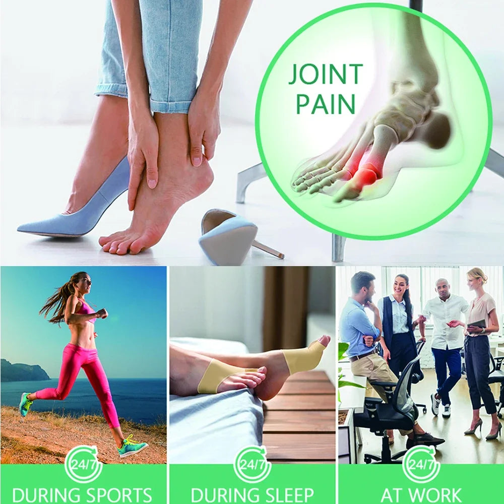 New Good Toe Separator Hallux Valgus Bunion Corrector Orthotics Feet Bone Thumb Adjuster Correction Pedicure Sock Straightener