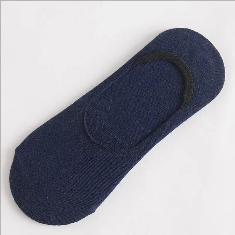 Men Boat Cotton Socks Summer Autumn Non-slip Silicone Invisible Breathable Socks Male Ankle Sock Slippers Sports Socks