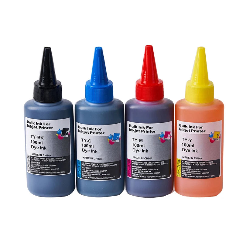 100ML Refill Ink Kit For HP 21 22 301 302 304 121 122 123 650 652 300 140 141 63 65 343 338 Printer Ink Cartridge