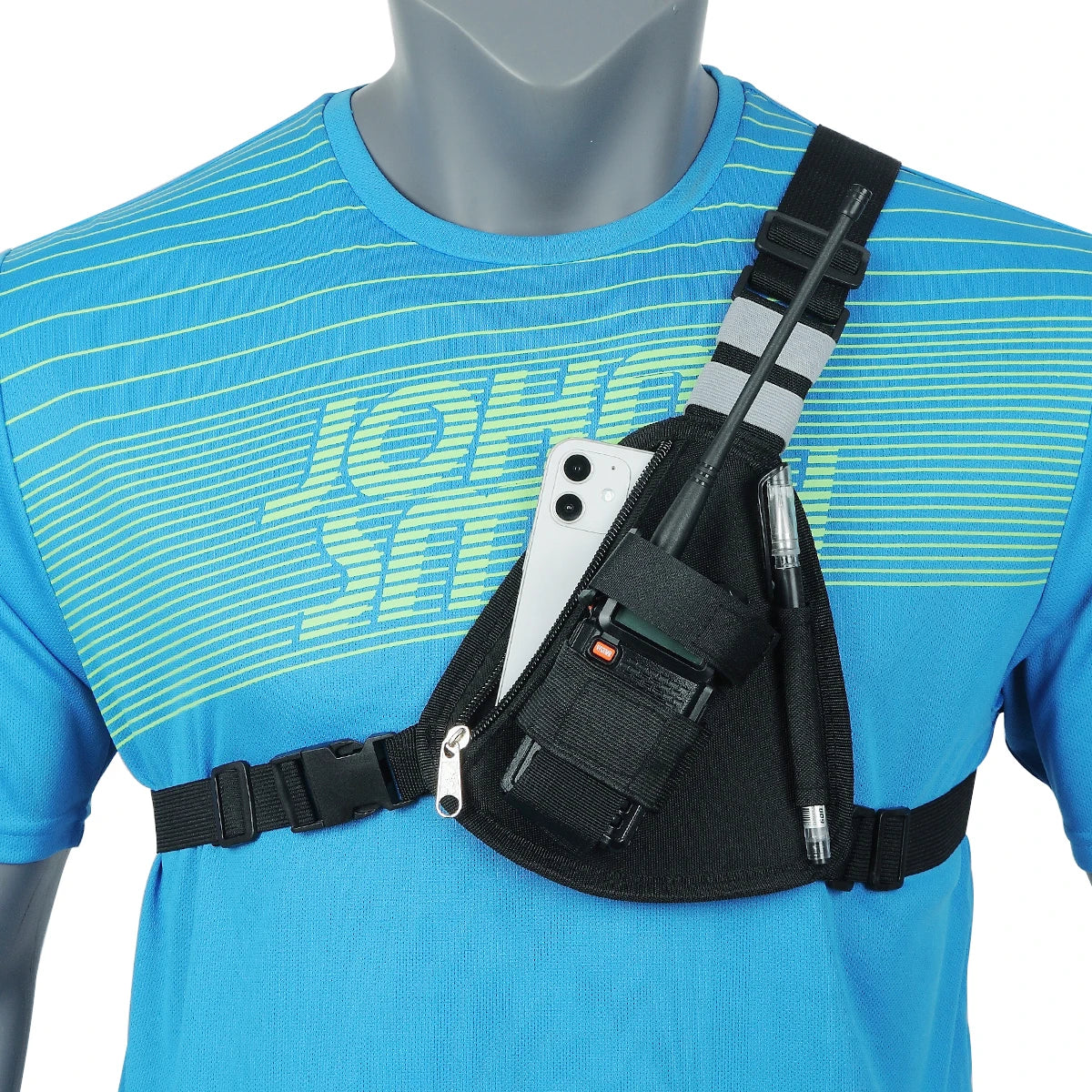 Walkie Talkie Chest Harness Shoulder Radio Holster Pack Adjustable Pouch Holster For Baofeng UV-5R UV-21 PRO Quansheng UV-K5 K6