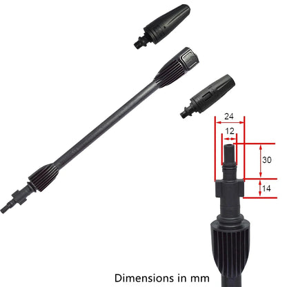 Pressure Washer Rotating Wand Tip Car Washer Gun Turbo Lance Nozzle for AR Blue Black Decker Bosch Makita High Pressure Washer