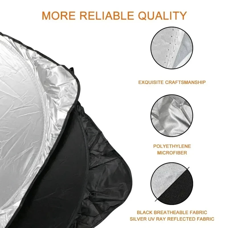 Car Windshield Sun Shade Car Sunshade Cover Visor Protector Interior Anti UV Sun Windscreen Folding Parasol Auto Accessories