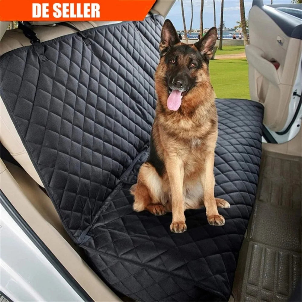Dog Car Seat Cover, Pet Travel Carrier Mattress, Dog Car Seat Protector with Center Seat Armrest for Car Back Seat Incl Side Protection, Dog Car Blanket, Back Seat Protection