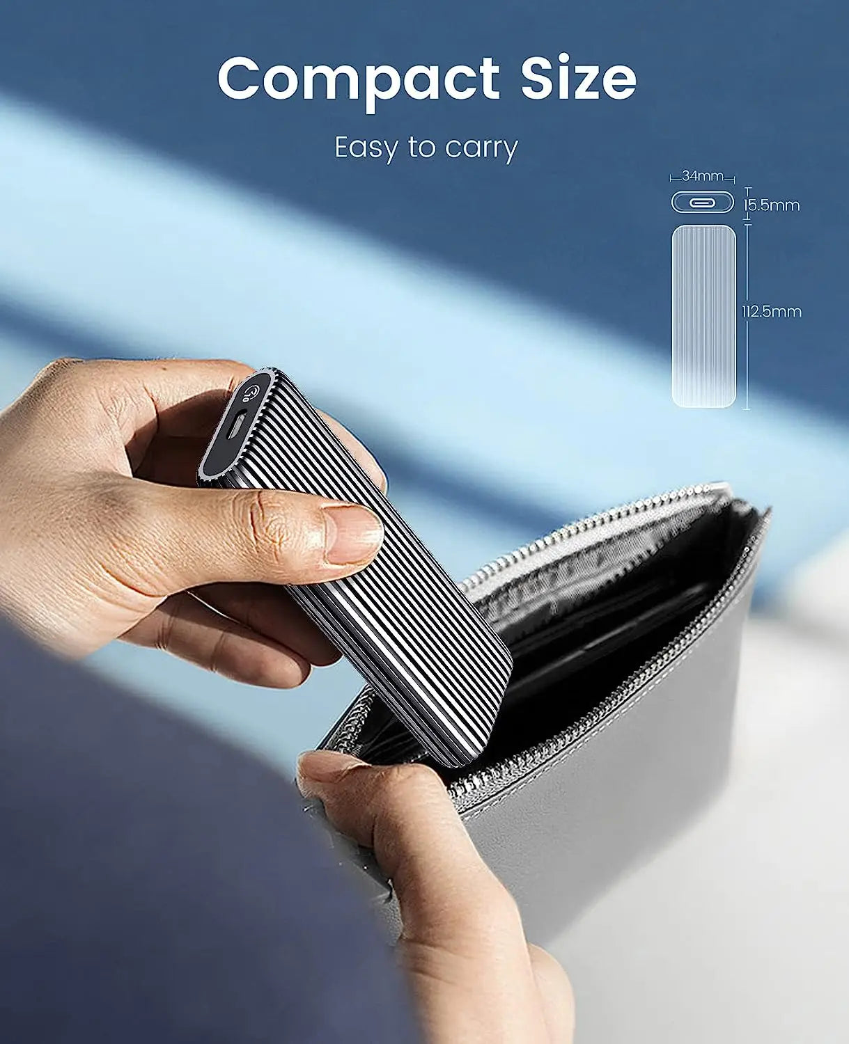 ORICO Tool Free Aluminum M2 NVMe SSD Enclosure 10Gbps PCIe Type C M.2 SSD Case NVMe M Key Solid State Drive Case Support UASP