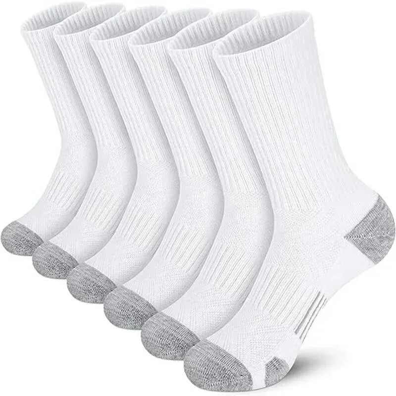 6 Pairs Men's Outdoor Gym Socks High Quality Comfortable Soft Ground-Gripping Football Large Size New Style