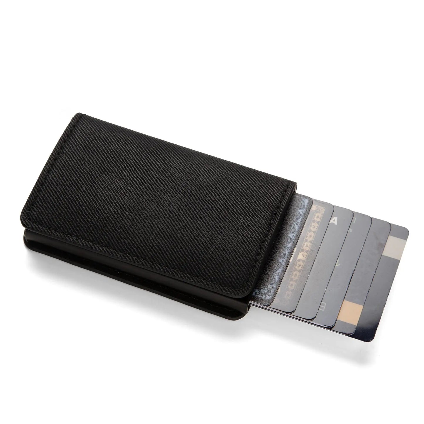 Anti Theft RFID Blocking Credit Card Holder Minimalist Slim Wallet Leather Card Case For Men Women Gift ID Badge