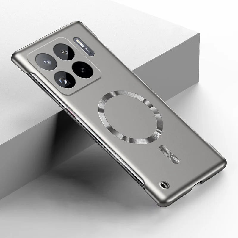 Luxury Metal Painting Slim Frameless Case For XIAOMI 17 Pro Max 15T 15 Ultra 14T 14 13T 13 12 Pro Magnetic Hard PC Cover