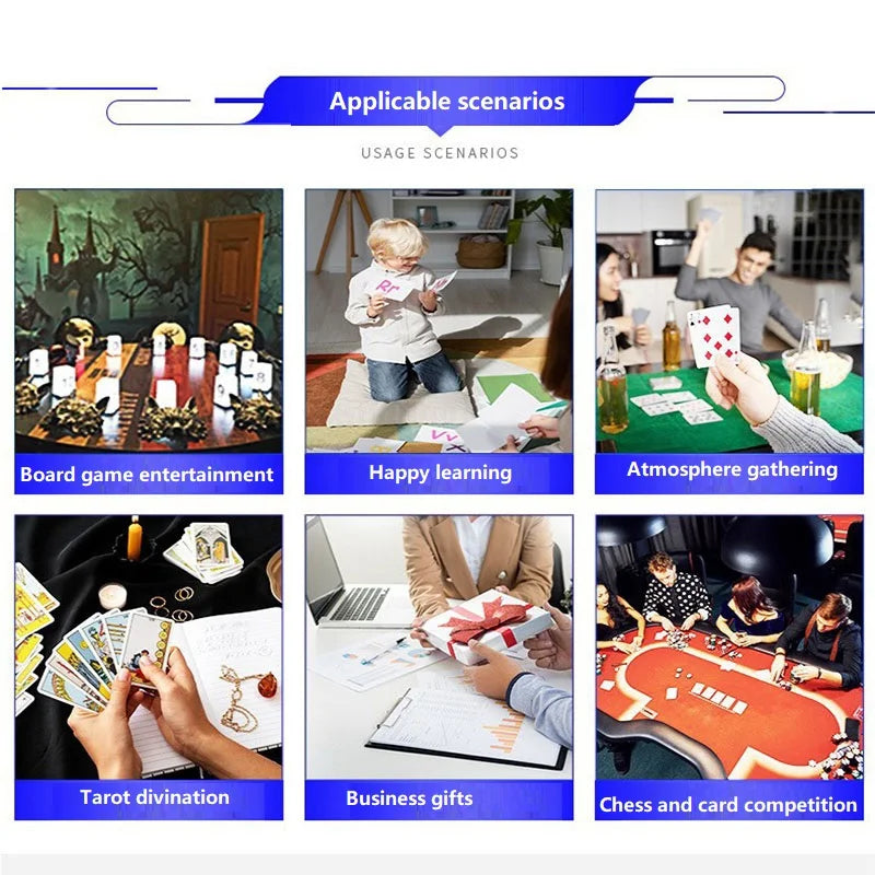 Plastic Poker Cards Professional Poker Deckplaying Cards Classic Carte Waterproof Wpt Poker Cards Games 54 Game Card PKP01