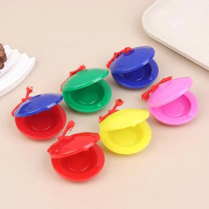 3/5/15/25Pcs Plastic Music Castanets Orff Instruments Festival Party Entertainment Prop Percussion Instrument Rhythm Cultivation