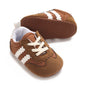 Spring and Autumn Fashion Stripes 0-1 Baby Shoes Baby Shoes Step Front Shoes Rubber Bottom Anti Slip Sneakers