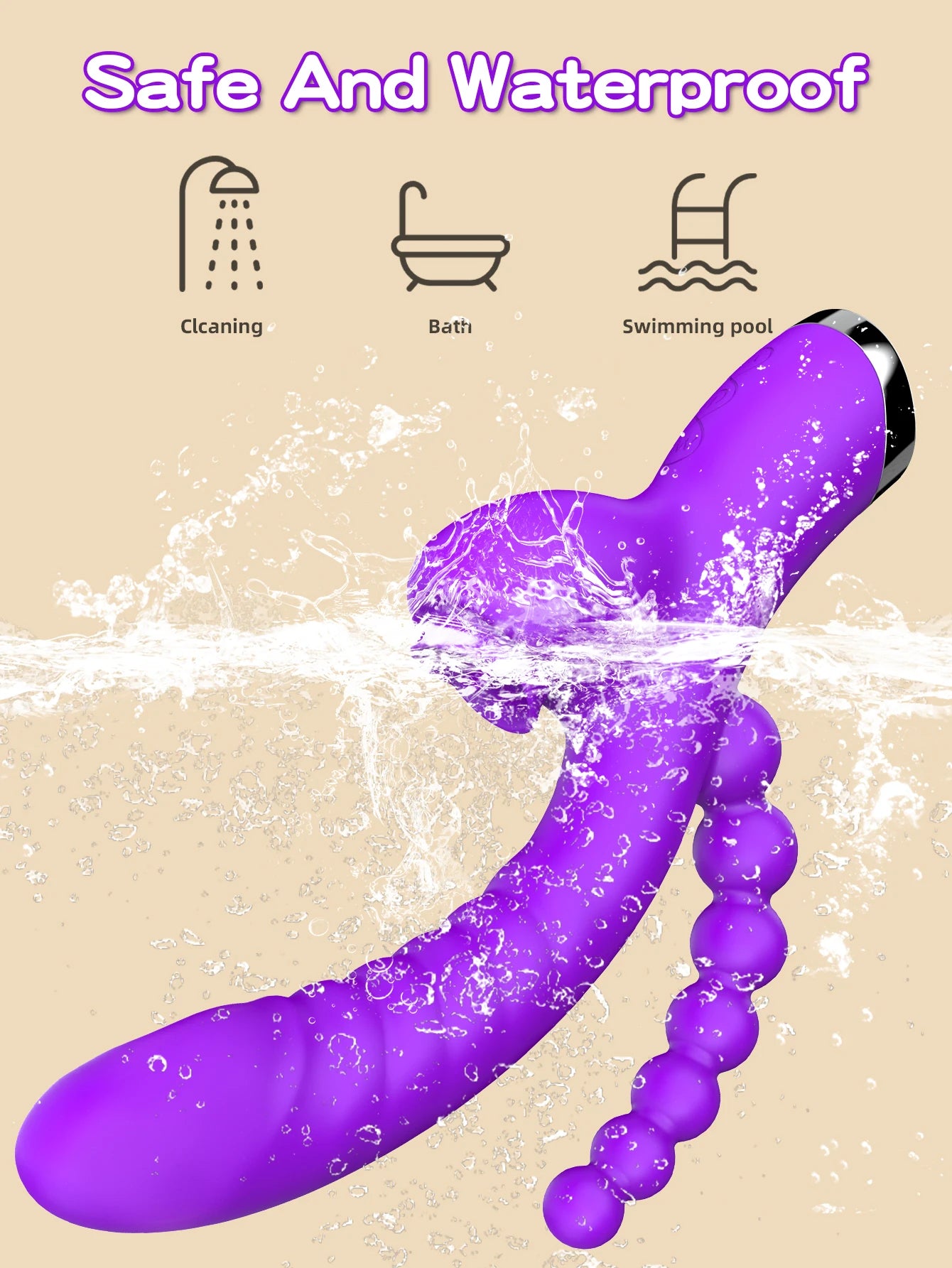 Anal Plug Vibrator Stimulate Anus Buttplug Adult Women Sex Toy Oral Licking Clitoral Stimulate Tongue Vibrator SexVagina Massage