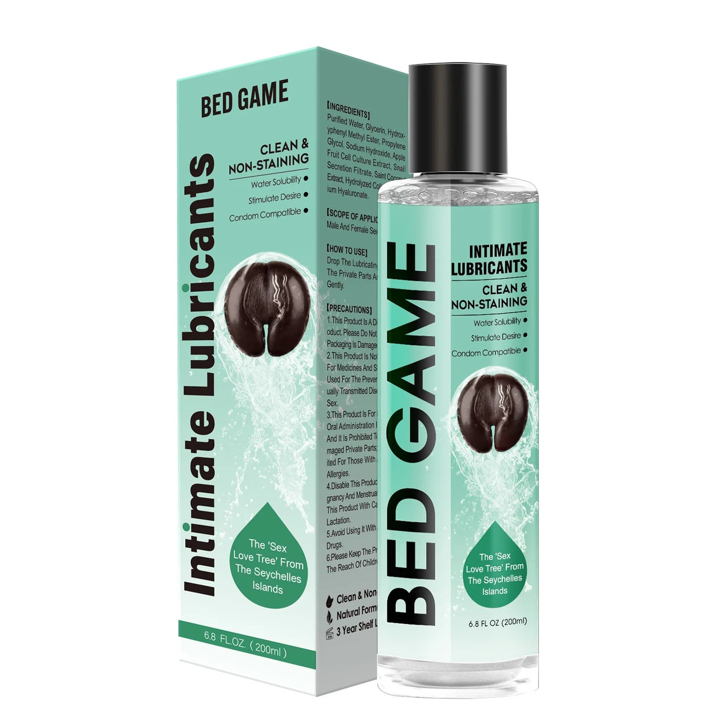 Bed Game 200ml Anal Lubricants Fruit Water Based Sex Silky Smooth Texture Lubricant Love Gel Exciter For Adult toy lubricant