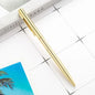 50 Pcs Metal Ballpoint Pen Rose Gold Pen Custom Logo School&office Supplies Stationery Business Gift Lettering Engraved Name