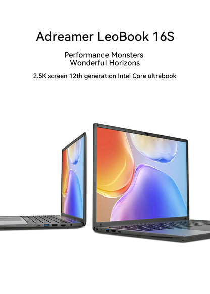 Adreamer 16 Inch Laptop LeoBook16S 2560*1600 IPS 60Hz CPU Intel Core i5-1240P 16GB RAM SSD 1TB 16" Business Desktop Laptop
