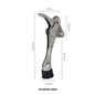Door Stopper Heavy Duty Mute Zinc Alloy Door Stops with Non-Slip Rubber Tip Hidden Wall Protector Hardware