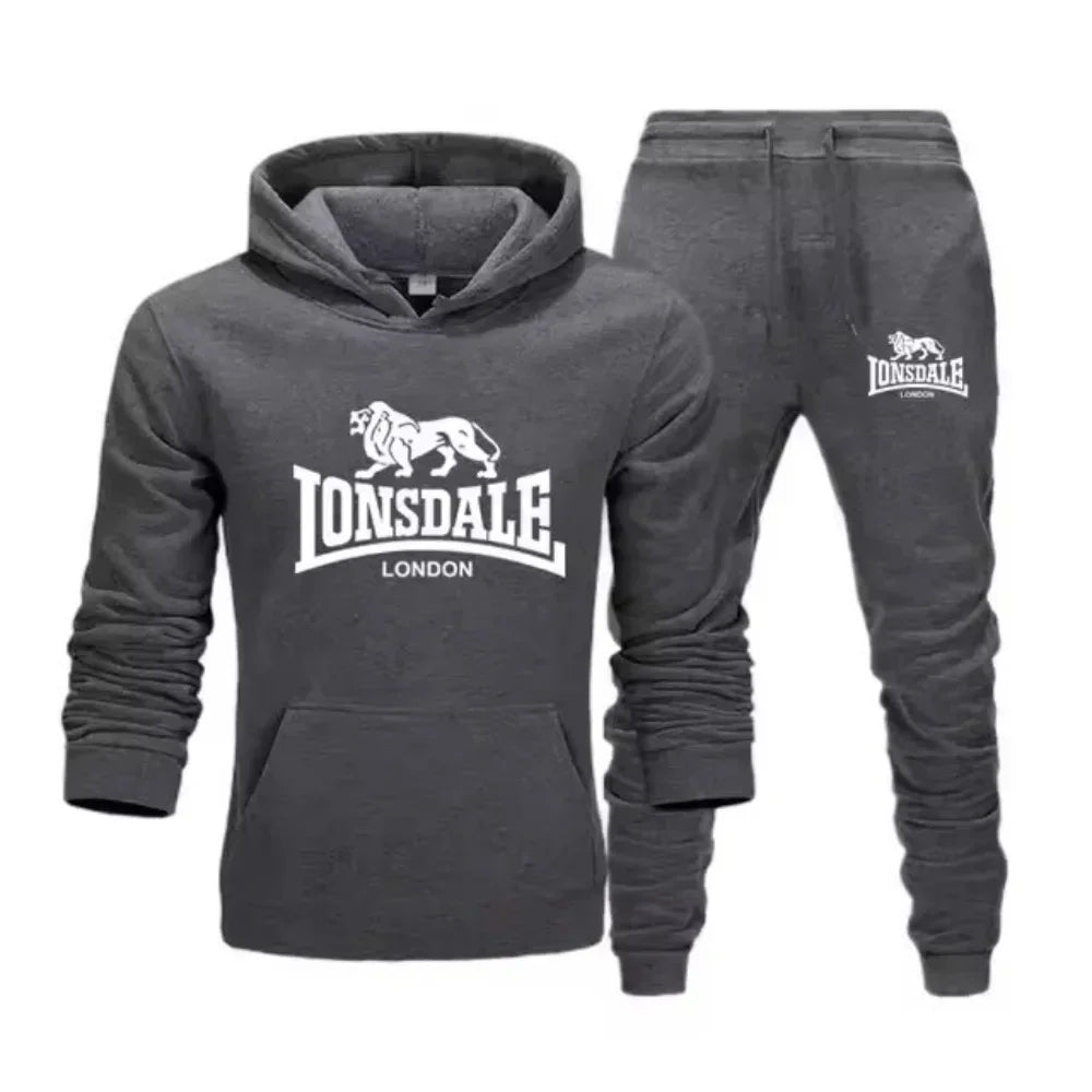 Animal Leopard 2025 Spring Autumn high-quality casual men s sportswear set printed men s hoodie two-piece set sweatshirt