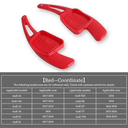 For Audi A3 A4L A5 A8 S3 S5 SQ5 Q7 R8 TT TTS Auto Steering Wheel Rear Shift Paddle Car Shift Equipment Semi Automatic Clutch Red