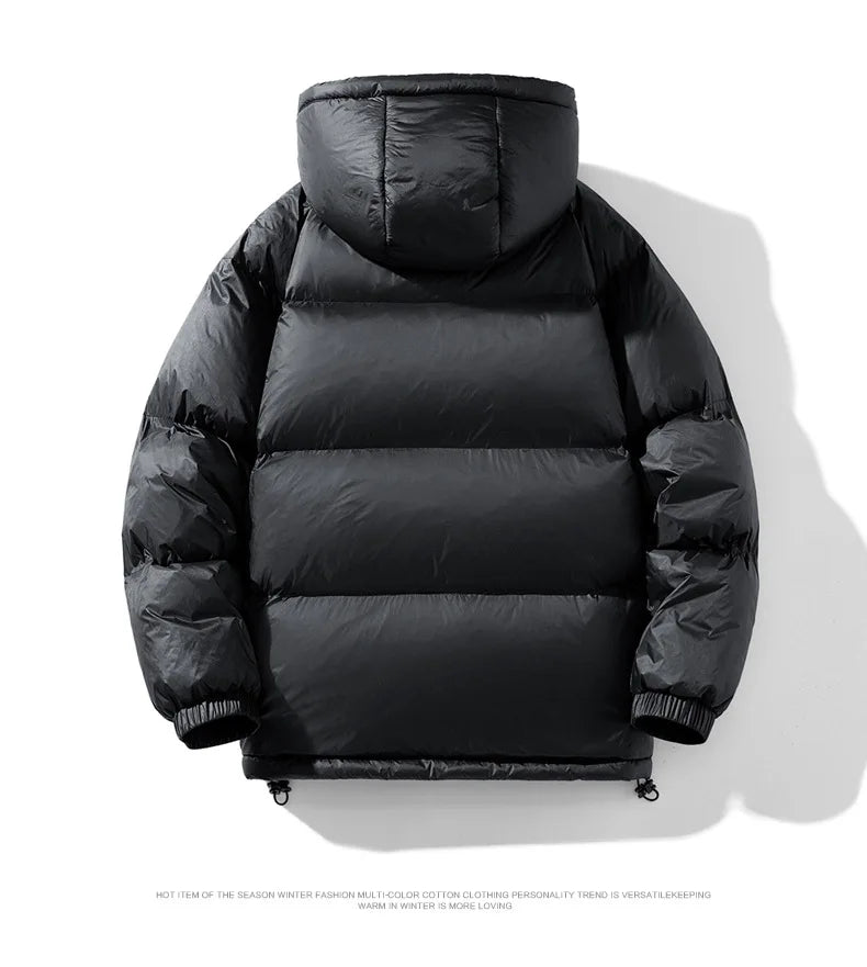 2025 Winter Hooded Men's 90% White Duck Down coat fashion warm Down Jackets casual winter Men thicken winter Jacket size M-4XL