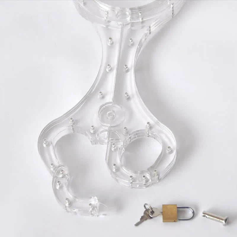 Neck Collar Handcuffs Crystal Flail BDSM Bondage Lock Hand Cuffs Sex Toys For Couples Women Wrist Restraints Adult Games Tools