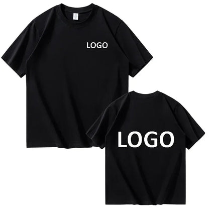 Customized Cotton Printed T-shirts Men Fashion Short Sleeve Round Neck Tshirt Women Personality Casual Tee Tops Camiseta