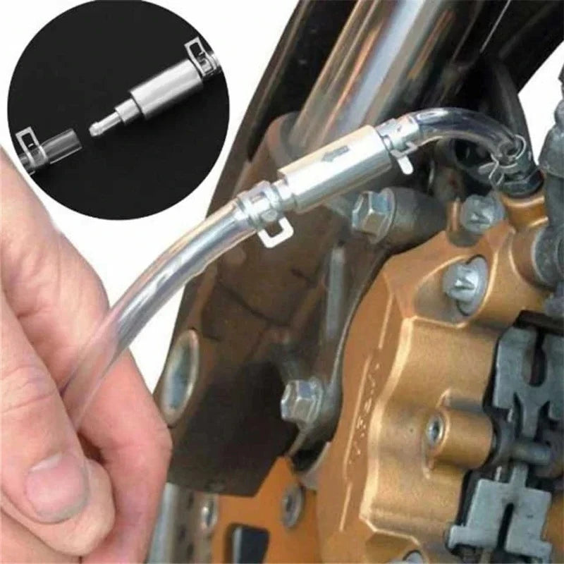 Special Bleeder Hose Kit for Car Clutch & Brake - Hydraulic One Way Valve Tube Bleeding Tool with Replacement Adapter Universal