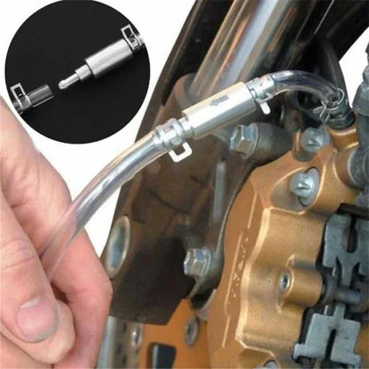 Special Bleeder Hose Kit for Car Clutch & Brake - Hydraulic One Way Valve Tube Bleeding Tool with Replacement Adapter Universal