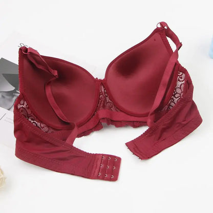 2025 New Sexy C D DD E Cup Bras For Women Breathable Red Khaki Pink Black White Skin Push Up Underwear Plus Size Lingerie