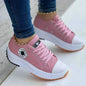 Shoes for Women Classic White Canvas Sneakers Fashion Platform Women Casual shoes High Quality Lace-Up Feamle Tennis Shoes 35-43