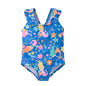 Kavkas Summer Girls Swimming Suit 9 M to 6 Years Fruit Floral Printed Hot Swimsuit Children One-piece Baby Swimwear For Kids
