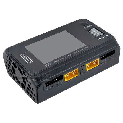 ToolkitRC M6D V3 Charger Black DC 500W Intelligent Dual Channel 1S 2S 3S 4S 5S 6S Toy Model Car Lithium Battery Fast Charging