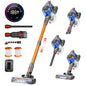 Honki 78KPA Cordless Vacuum Cleaner with LED High Power Strong Suction Wet and Dry Handheld Vacuum Cleaner for Pet Hair Carpet