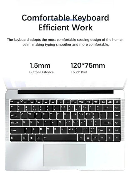 Intel Core I7 9850H Atom A3950 Windows 11 Pro Laptop Gamer SSD 1TB RAM 16GB Portable Laptops Computer Gaming 14.1' Notebook PC