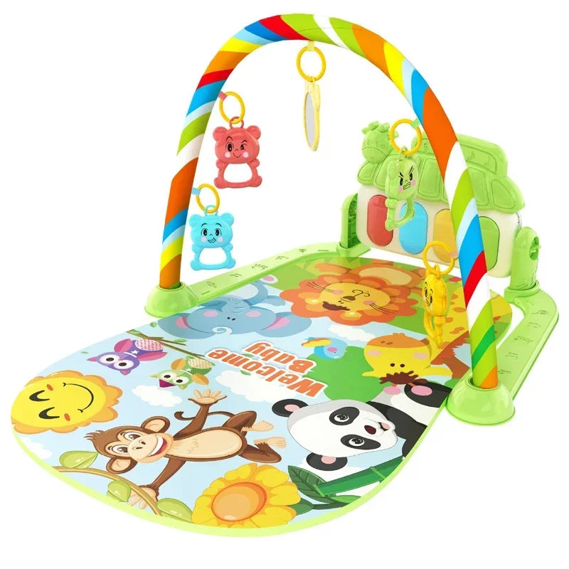 Baby Activity Gym Rack Musical Newborn Piano Keyboard Crawling Blanket Pedal Play Mat Early Education 0-36 Months Toy Gifts