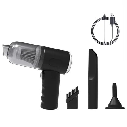 Mini Wireless Wet Dry Car Vacuum Cleaner USB Recharge Portable Handheld Cleaning Device For Car Interior Household Home Use
