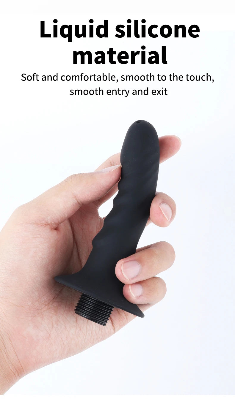 Soft Silicone Enema Kit  Multi Size Vaginal Anal Douche Heads  Professional Intimate Cleaning for Constipation Relief  Adult Toy
