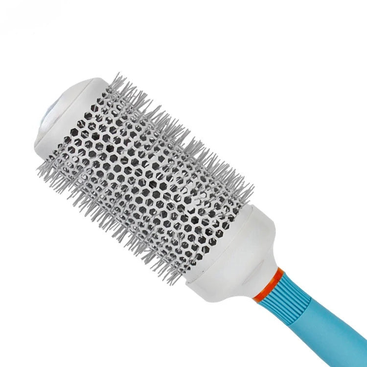 Hair Comb Professional Salon Hair Brush Hair Styling Hairbrush Hairdressing Comb Round Curly Hair Rollers Tools Blue