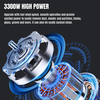 3300W Multicyclonic Vacuum Cleaner 3L Bagless Canister Vacuum Cleaner Cleaning Machine for Hard Floors Carpets Pet Hair