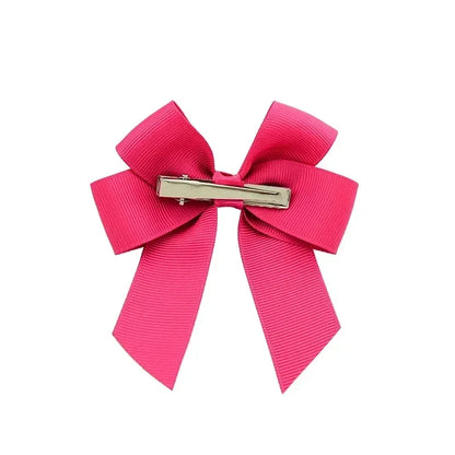 1pcs 3.6'' Solid Color Bowknot Hair Clips For Baby Girls Classic Bows Hairpins Cute Barrettes Headwear Kids Hair Accessories