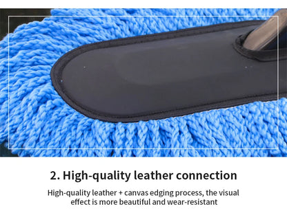 SEAMETAL Car Washing Mop Scalable Handle Dust Remover Wax Brush Microfiber Car Cleaning Kit Soft Hair Duster Brushes Wash Tool