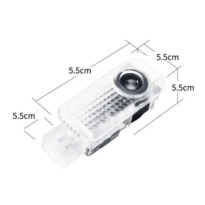 2PCS Car Door LED Light Logo Laser Projector Welcome Light For Audi sline TT Q2 Q3 Q5 Q7 Q8 A3 A4 A5 A6 A7 R8 B5 B6 B7 B8 C5 C6