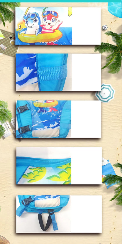 Boy Girl Non Inflatable Swim Vest Safer Baby Float Vest Swimwear Kids Good Swimming Learning Helper Swimming Pool Accessories