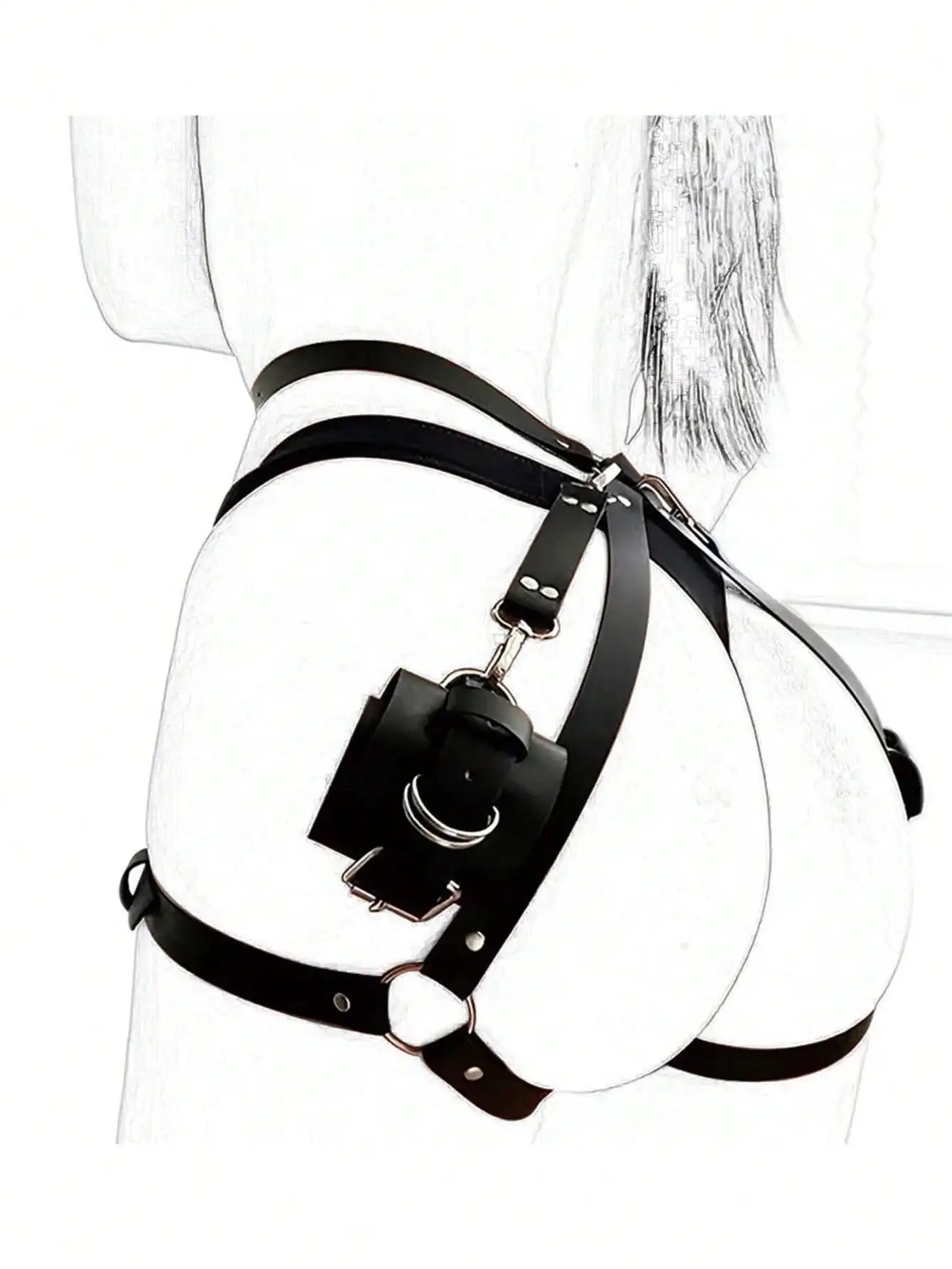 Handcuff Toy PU Leather Restraint Strap Bondage Handcuffs Binding Strap BDSM Set Couples Party Supplies Sexy Accessories