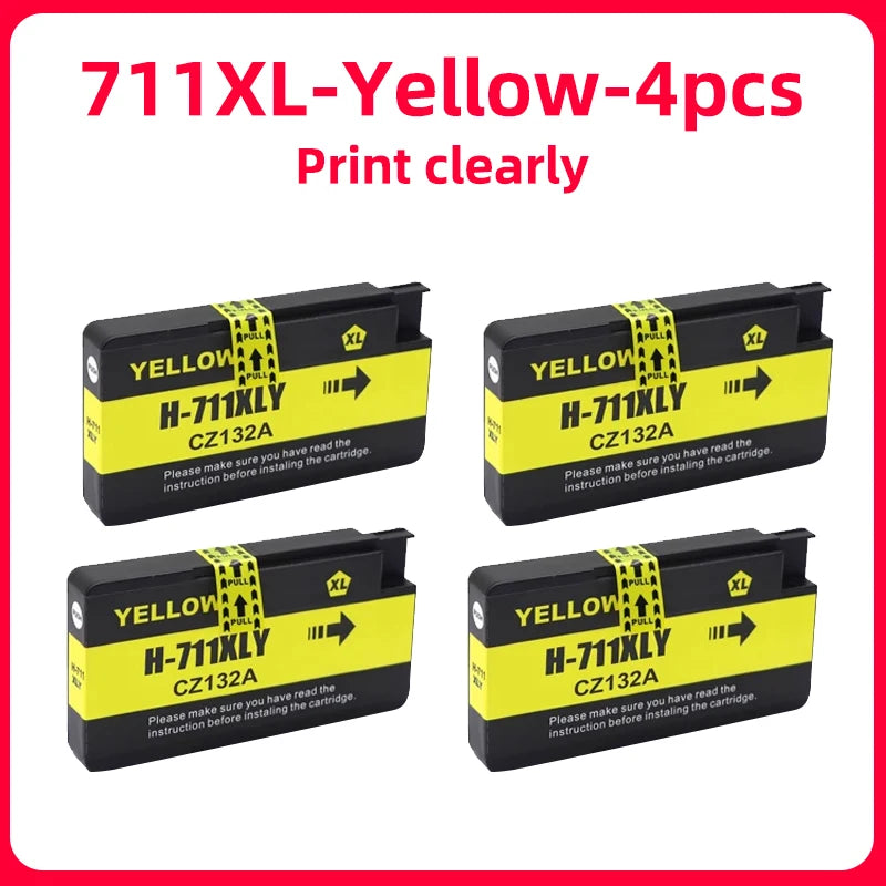 Compatible Ink Cartridge For HP 711 711XL For HP711 Replacement Ink Cartridge For HP DesignJet T520 T120 T530 T130Inkjet Printer