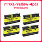 Compatible Ink Cartridge For HP 711 711XL For HP711 Replacement Ink Cartridge For HP DesignJet T520 T120 T530 T130Inkjet Printer