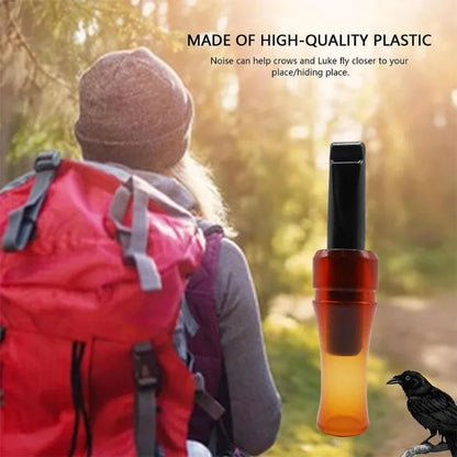 Portable Crow Bird Whistle with Realistic Sound Imitation Crow Call Decoy to Attract Crows Imitation Bird Whistle for Outdoor