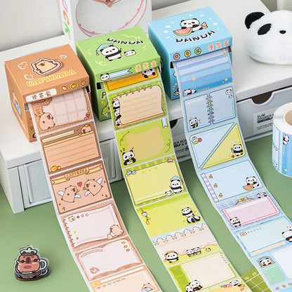 256 Sheets Pull-out Cartoons Sticky Notes Pads Posits Stationery Paper Stickers Posted It Memo Notepad Notebook Message Sticker