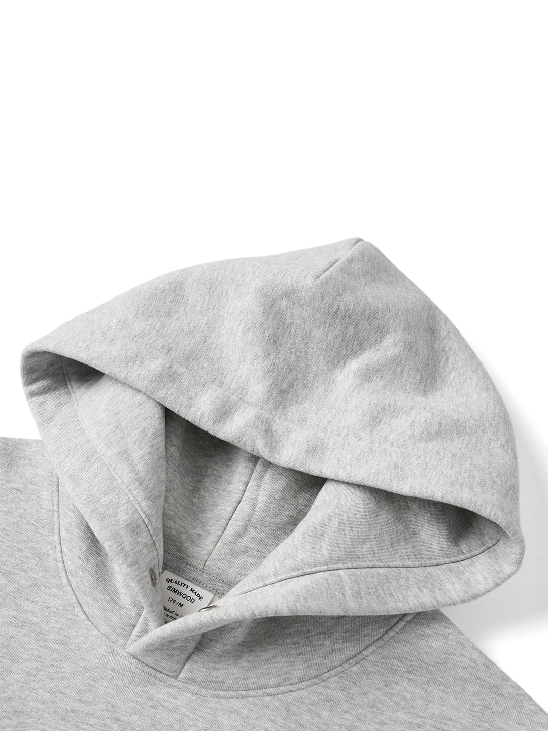 SIMWOOD 2026 Spring New Oversize Back Moutain Print Hoodies Men 340gsm Warm Brushed Lining Fabric Sweatshirts
