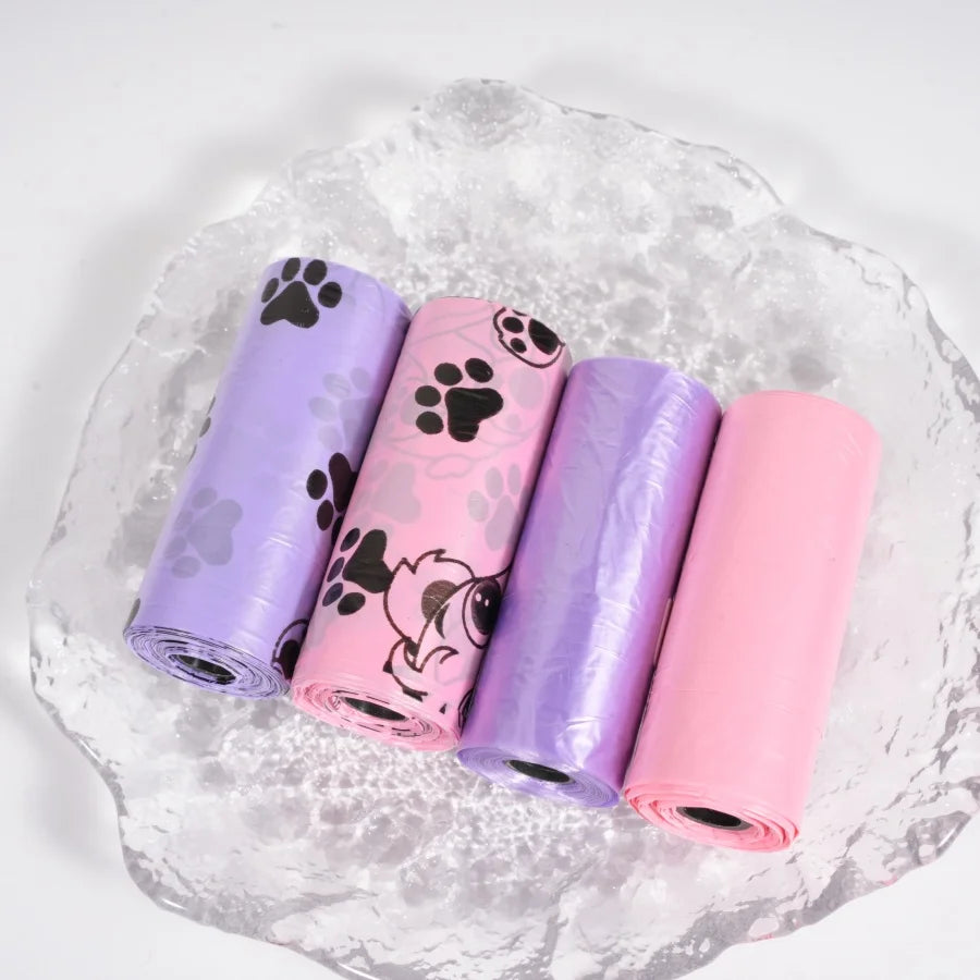 5/10/20/30 Rolls Dog Poop Bag Outdoor Cleaning Poop Bag Outdoor Clean Pets Supplies for Dog Refill Garbage Bag Pet Supplies