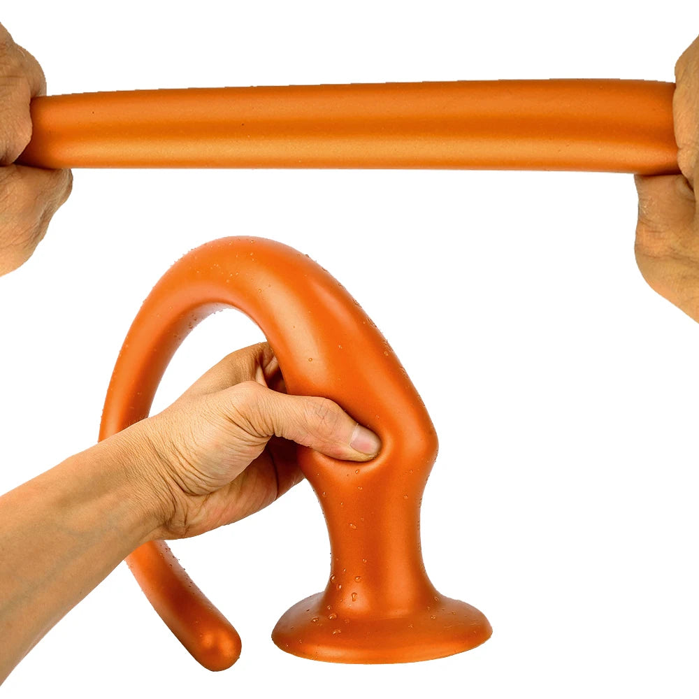 30-60CM Liquid Silicone Scale Anal Strip Butt Plug Dildo Stimulate Anus Vagina Soft Anal Dilator Couple Sex Toys For Women Men